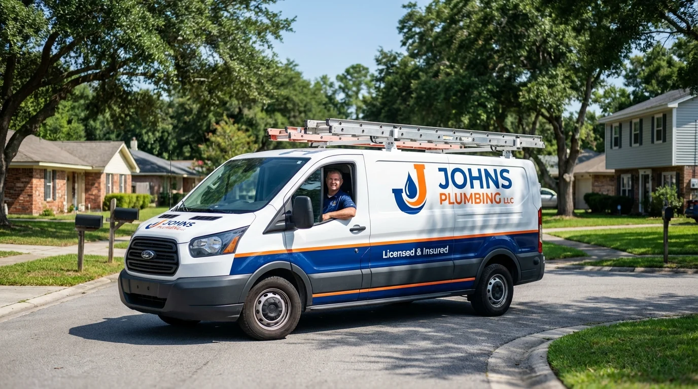 Johns Plumbing LLC service van in Seminole, FL