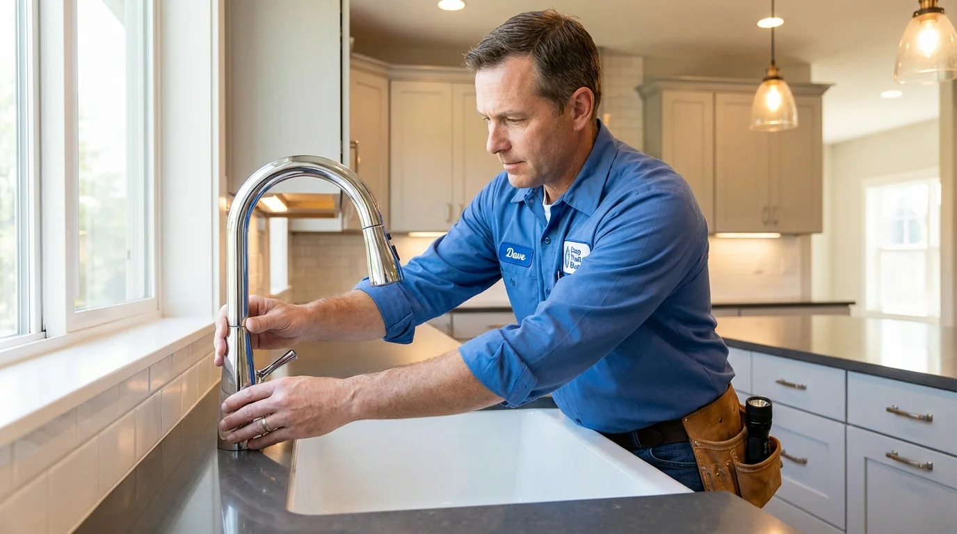 Kitchen faucet installation by Johns Plumbing LLC in Seminole